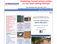 Tablet Screenshot of abchomecenter.com